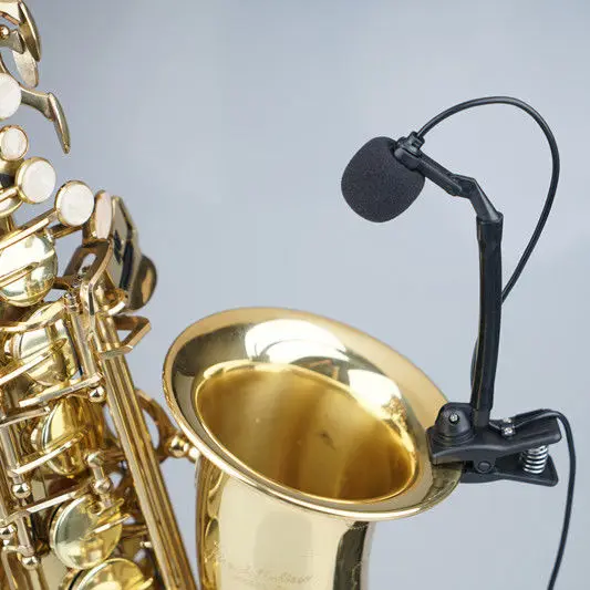 Wireless Saxophone Microphone with Adjustable Volume Waist Bag Collar Clip - Portable Hands-Free Mic for Musicians view 3
