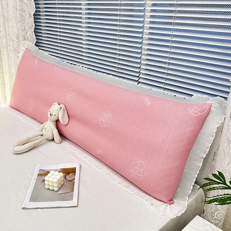 Couple Lover Double Pink PillowCase 150/180cm Bedding Long Cushion Flower Lace Pillowcase Body Pillow Cover Hugging Pillow Case