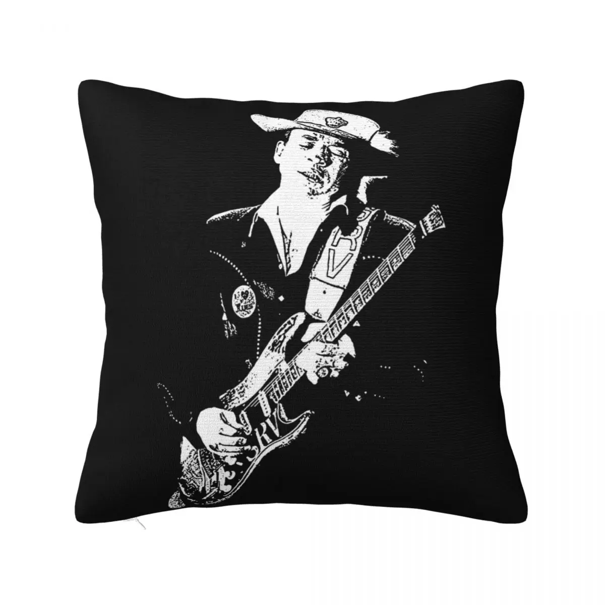 Stevie Ray Vaughan On Stage Srv Strap Picture Blues Rock Guitar Fab Brand Punk Pillow Case