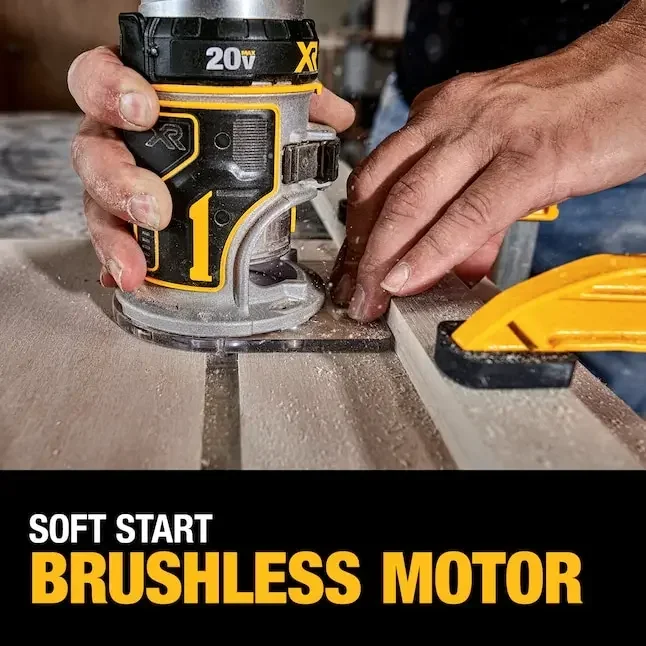 DEWALT DCW600 Brushless Cordless Compact Router 20V Lithium Power Tools Bare Tool