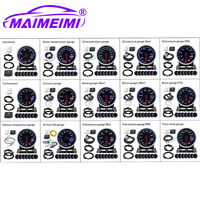 2 Inch 52MM Car Gauge 8 Colors Oil Temp Water Temp Oil Pressure Tachometer EGT Exhaust Temp Turbo Boost Gauge With Sensor