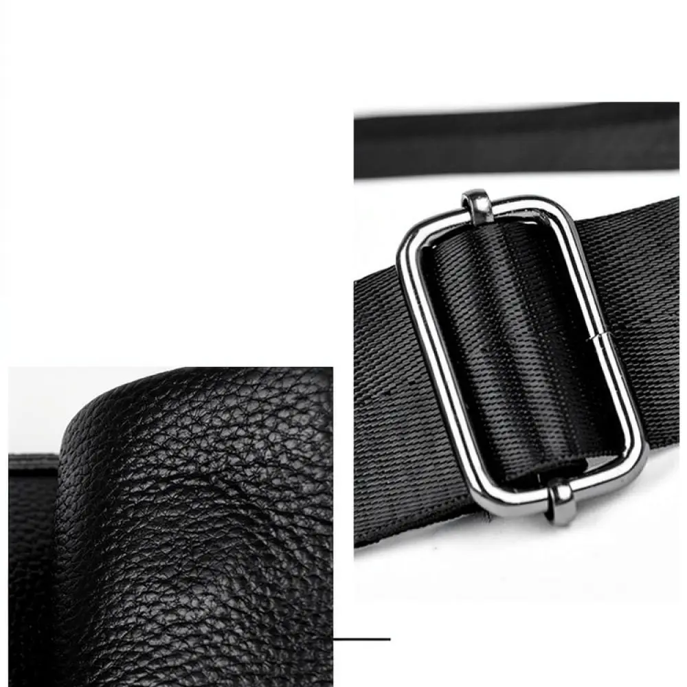 High Quality Cowhide Men Shoulder Bag Fashion Business Messenger Purse Casual Leather Handbag For Men Travel Pack