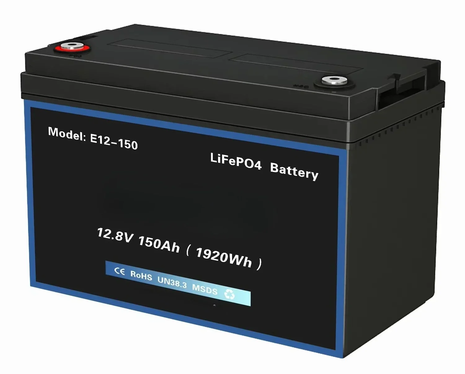 

E12-150 2025 Lifepo4 Lithium Ion Solar Battery 12.8V 150AH High Capacity for Solar Power Storage System