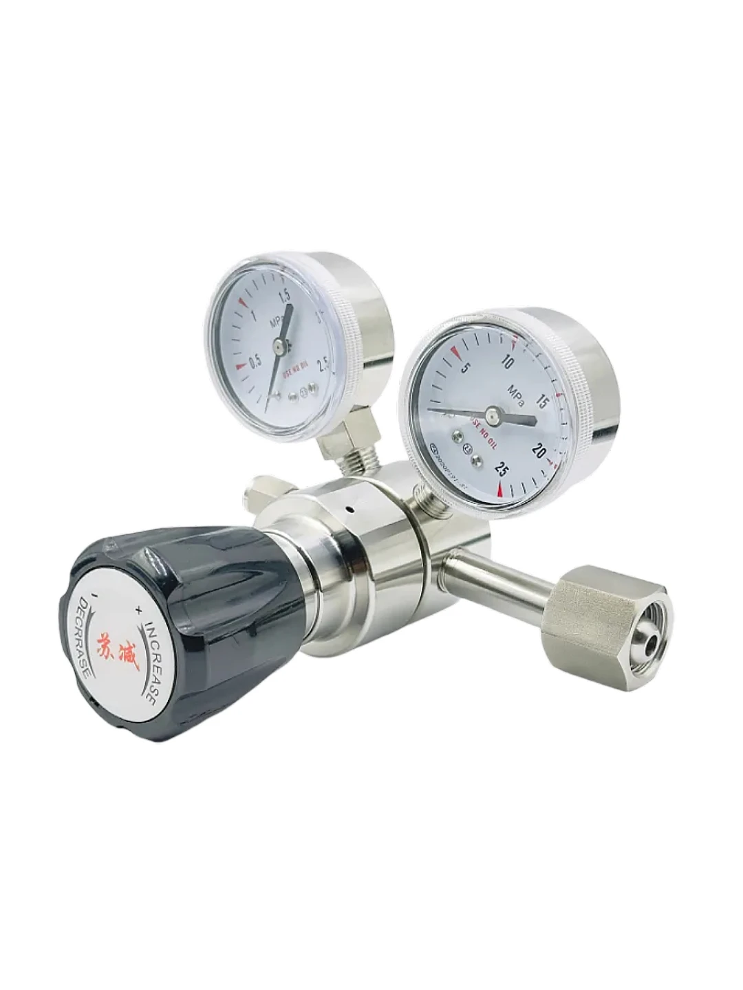 Stainless Steel Pressure Reducing Valve 316L Hydrogen Chloride Dioxygen, Various Gases, Gas Cylinder Pressure Regulation