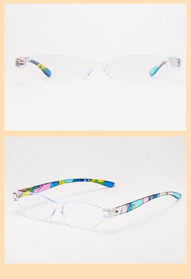 Box Presbyopie Brille Modische und tragbare Damen Lesebrille HD Hyperopie Brille +100 BIS +400 – Detail 3