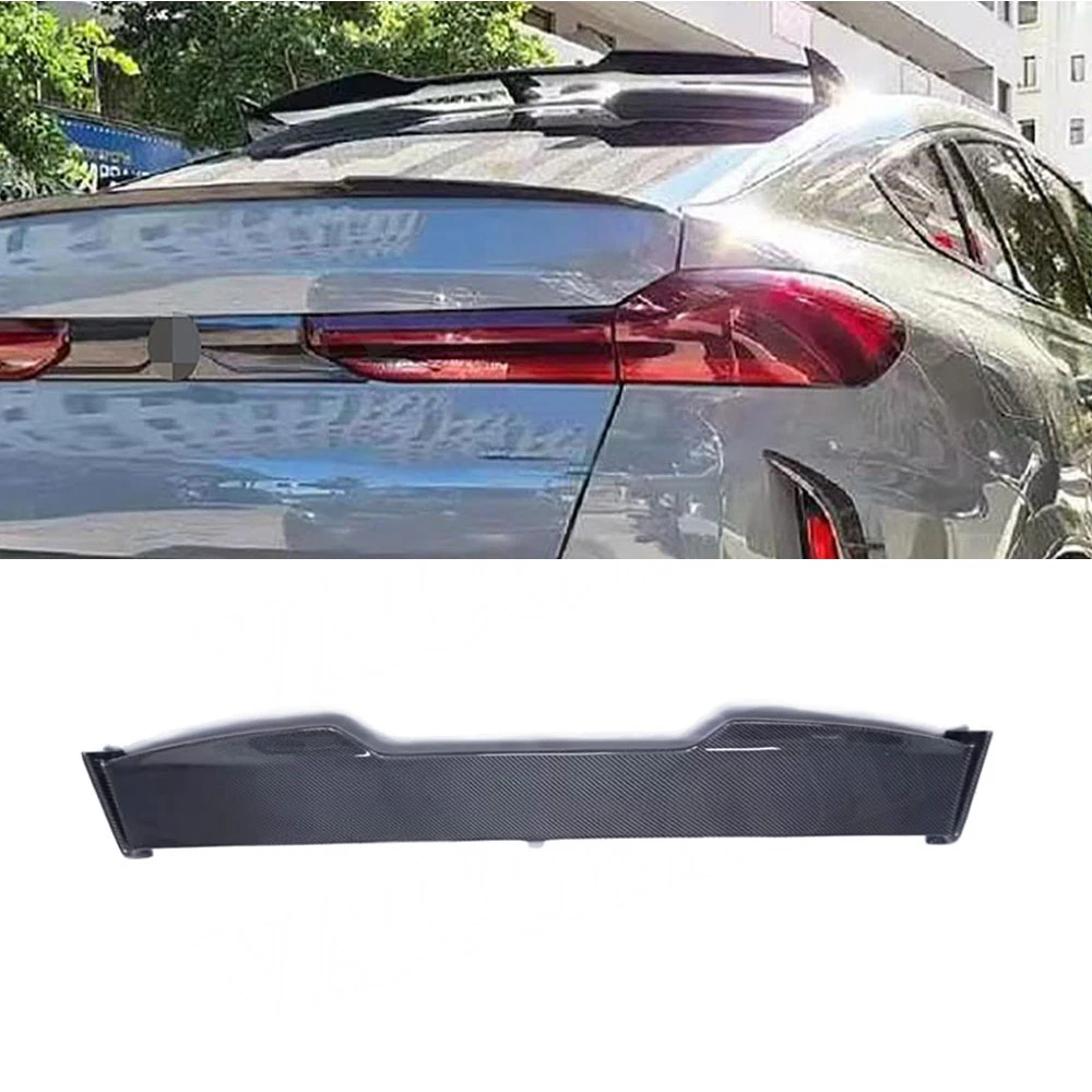 

VACOMUL Carbon Fiber Car Rear Trunk Boot Lip Spoiler Roof Wing For BMW F96 X6 Bumper Rear Roof Wing FRP 2019 2020 2021 2022