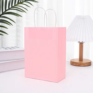 30/10/50 Túi quà tặng của bữa tiệc tái chế Kraft Power Túi mua hàng ngày Giáng sinh túi quà tặng Túi giao hàng 10 túi bán hàng chính Papelao - №9