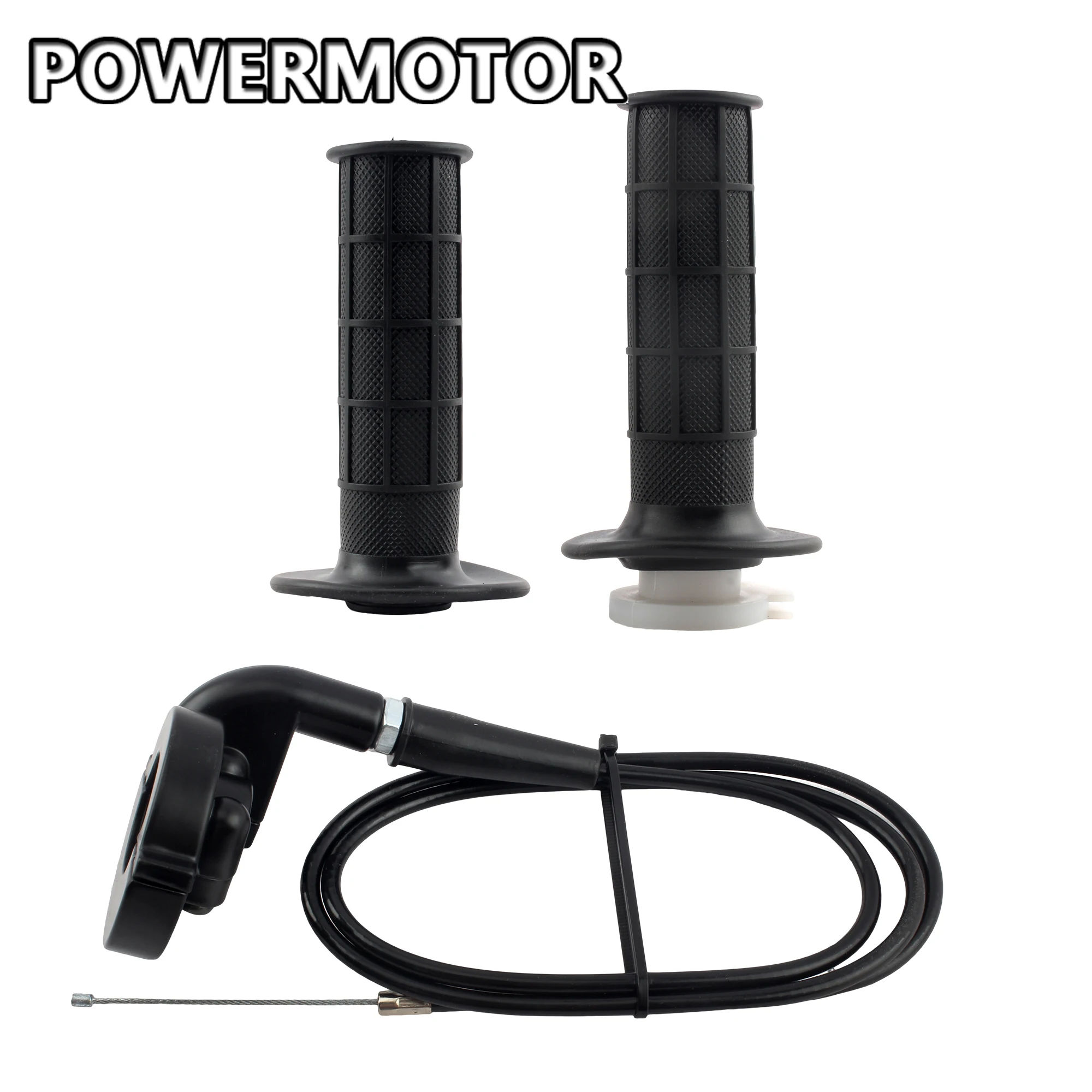 7/8" 22mm Motorradgriffe Gaspedal Universal Griffgriffe und Kabelsatz Lenker ATV Motorradzubehör