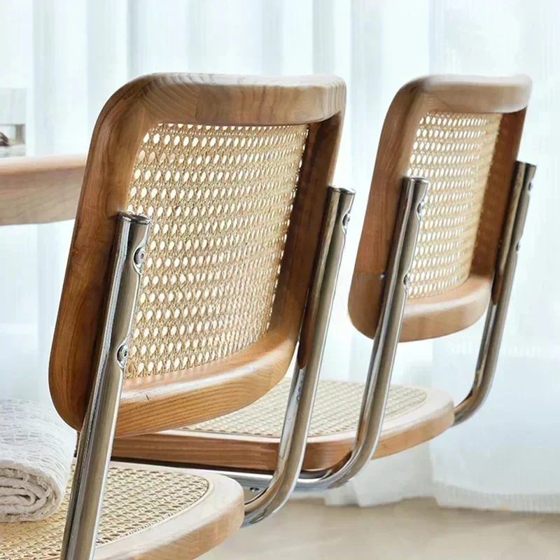 Обеденные стулья Современный дизайнер Nordic Cesca Роскошный салон Уличный стул Эргономичный балкон Sillas Para Comedor Мебель WK50DC