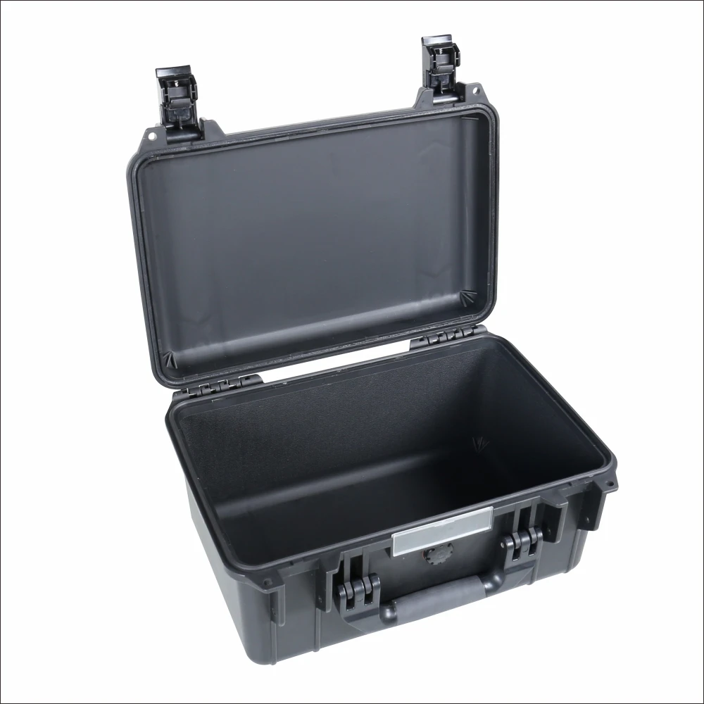 403x298x200mm Waterproof Case, IP67 Hard Plastic Equipment Box, Black, Dustproof and Shockproof Storage Box