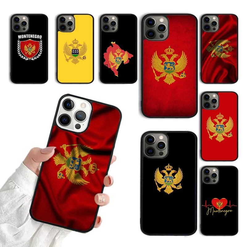 Montenegro Flag Phone Case For iPhone 15 16 SE2020 13 14 Pro Max 11 12 14 Pro Max 8 7 Plus 13 12 Mini Cover coque Fundas