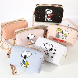 Snoopy Cosmetic Makeup Bag Portable Zipper Bag Waterproof Travel Storage Wash Bag Women's Handbag Organizer Case Birthday Gift