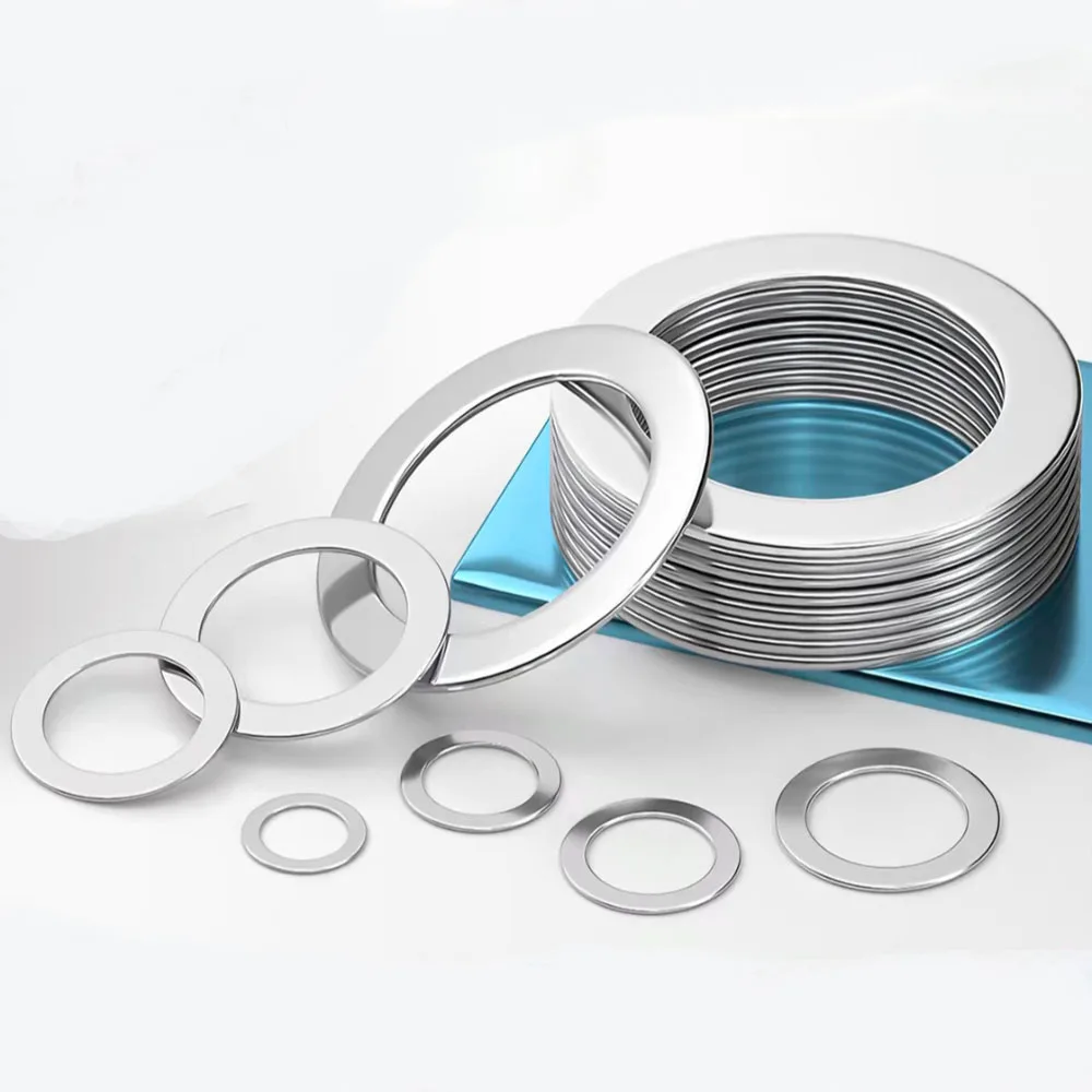 DIN988 SUS304 A2 Stainless Steel M7 Ultra Thin Adjusting Shim Flat Washers Industrial Gaskets