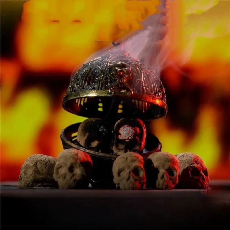 

Mechanicus Incense Burner Necklace Anime Replica Pendant Charm Necklace Fine Jewellery Bronze Link Chain Charms