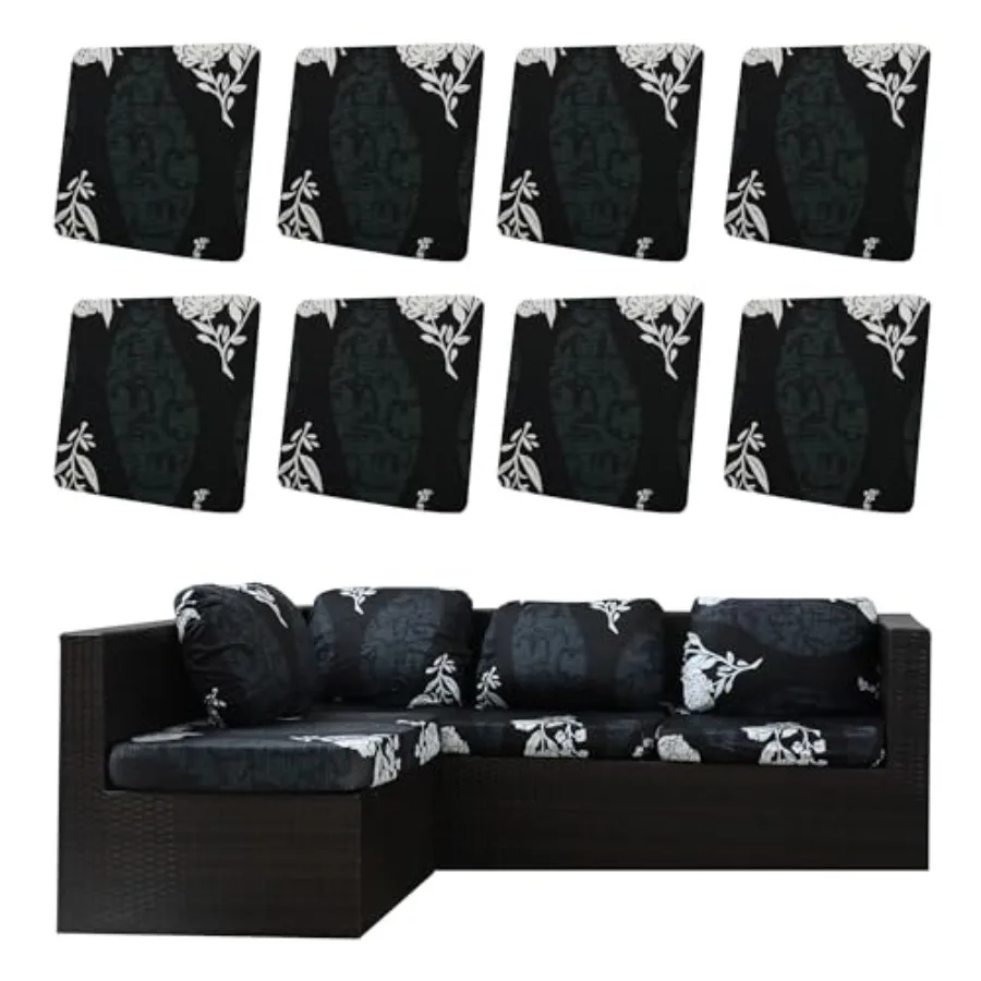 

Outdoor Cushion Covers Set, Patio Furniture Couch Seat Slipcovers, Replacement for Sofa Sectional Chair Cover Only