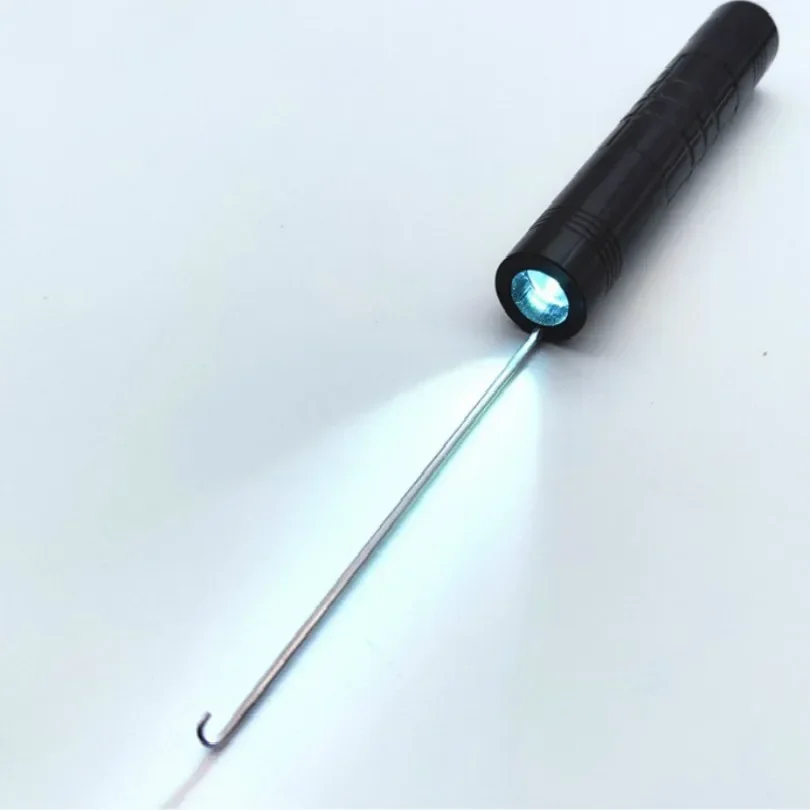 ワイヤーカットマシン部品-ワイヤーカット放電加工機-モリブデンワイヤーフック-光導光装置付き