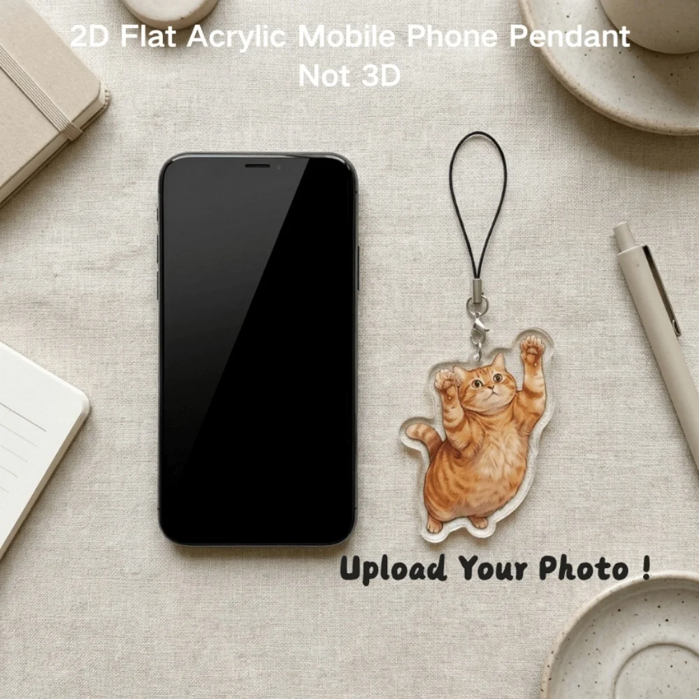 Custom Poodle Photo Phone Lanyard, Personalized Elegant Dog Cutout Charm, Cute Pet Accessory,Custom acrylic keychain