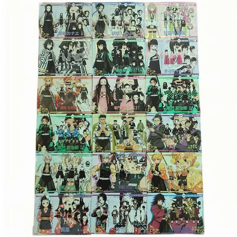 

Аниме Demon Slayer SSR набор карт Kamado Nezuko Agatsuma Zenitsu коллекционные карты подарки на Рождество и день рождения детские игрушки