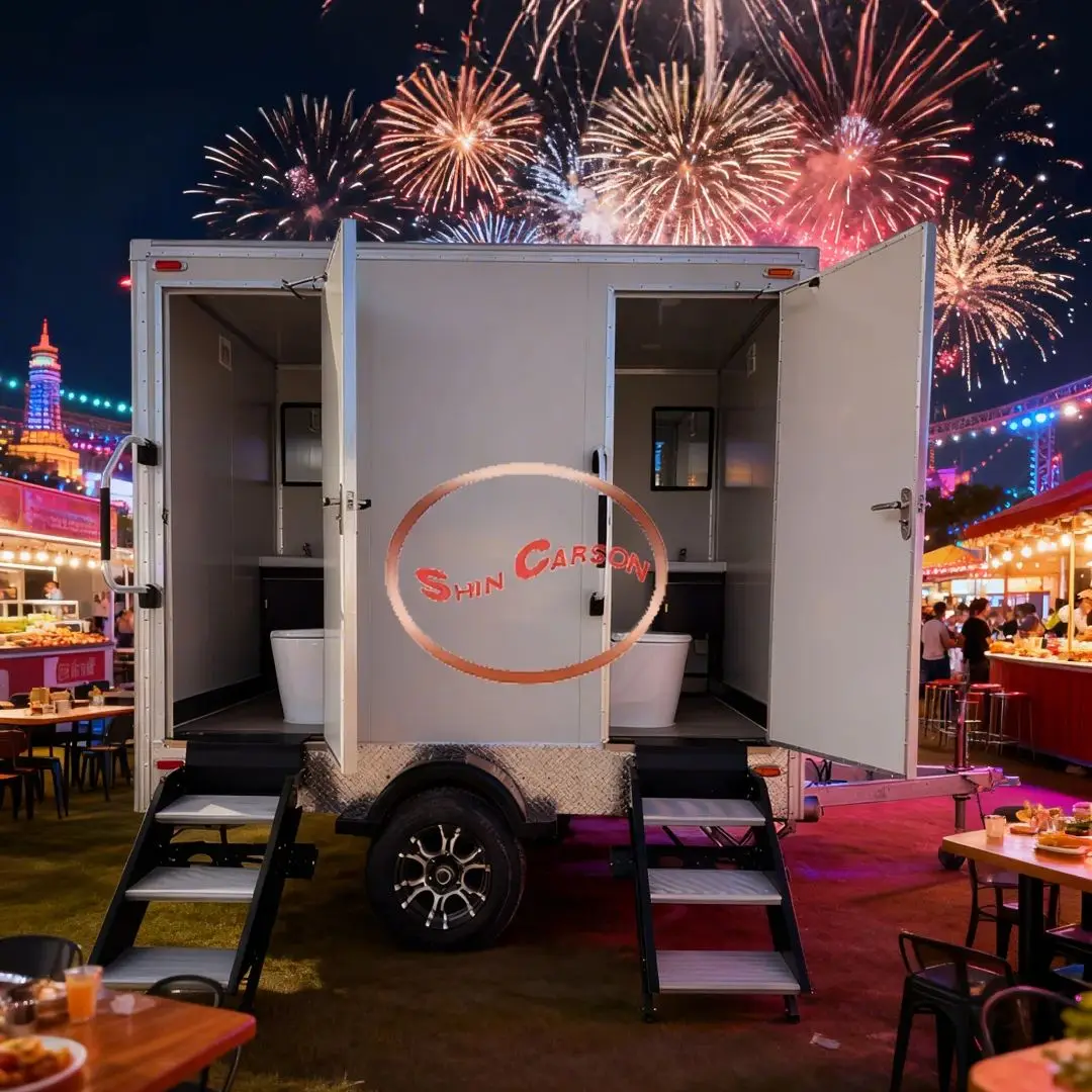 

Two-Door Towed Toilet for Camping Outdoor Mobile Bathroom Low-Maintenance Design Economical Solution for On-the-Go Hygiene