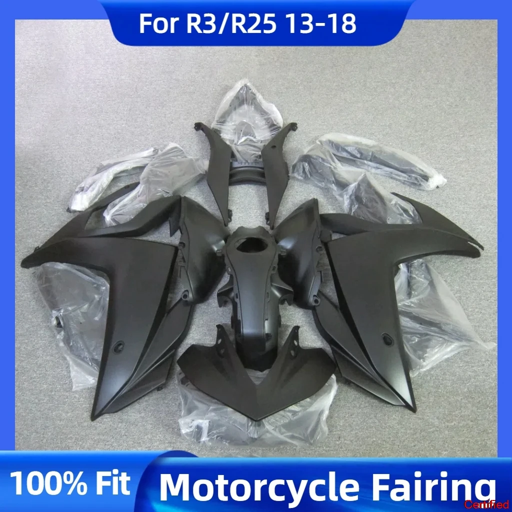 

Hot sales Complete set Fairing Kit Fit for YAMAHA YZF R25 YZF R3 2013 2014 2015 2016 2017 2018 YZFR3 YZF-R25 13-18 Black