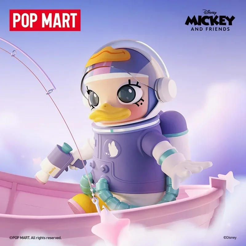 

POPMART MEGA SPACE MOLLY 400% Дональд Дак и Дейзи слепая коробка милые коллекционные игрушки-сюрпризы подарки на день рождения в наличии
