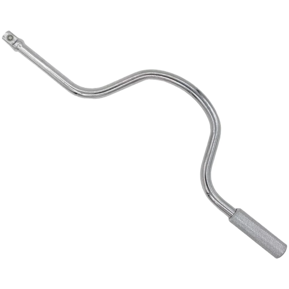 1/2 Drive L-Shaped Extension Rod with Bow Handle Slider for Socket Wrench Systems Used in Fleet and Garage Work