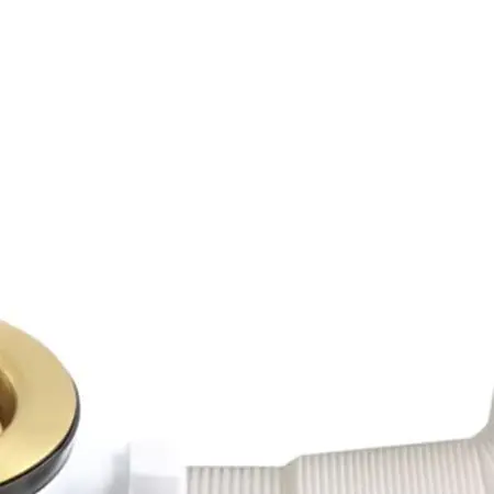 Drain Sink Downcomer 114MM Gold-Plated Strainer With Overflow Clogging For A 45.2mm(G1-1/2