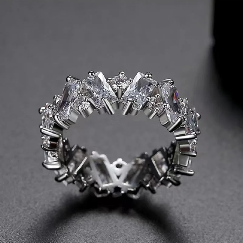 SUGO 2022 صيف جديد موضة جميلة متعدد الألوان تصميم غير منتظم خواتم زركونيا للنساء الاتجاه عشاء مبهر مجوهرات هدية #4