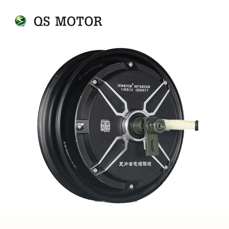 

QS MOTOR 10inch 3000w 205 V3 DC Brushless Scooter Hub Motor 48v To 96v In High Power Quality with CE