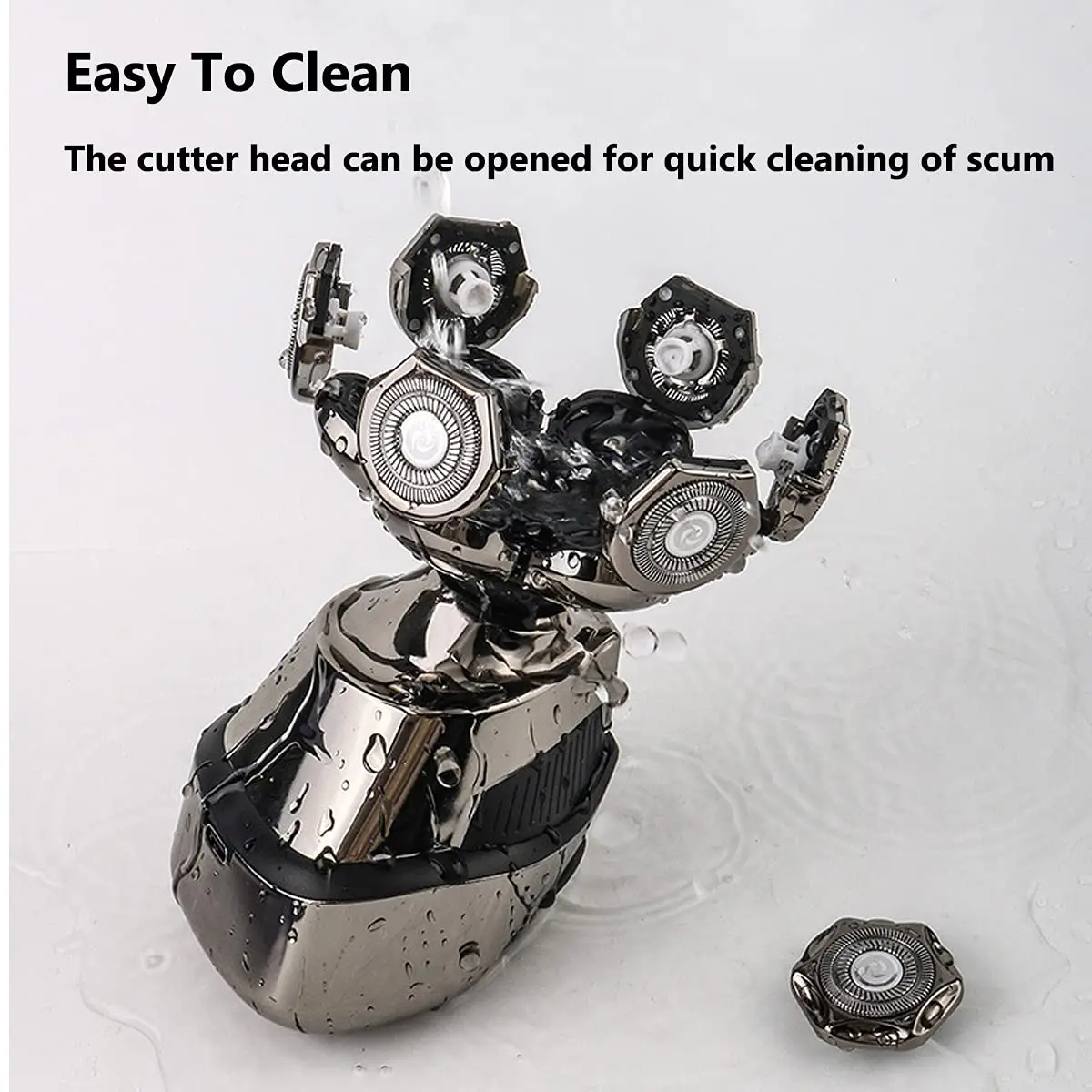 5 in 1 rasoio elettrico da uomo multifunzione 7D Floating Cutter Head Face Nose Hair Trimmer Clippers macchina da barba impermeabile