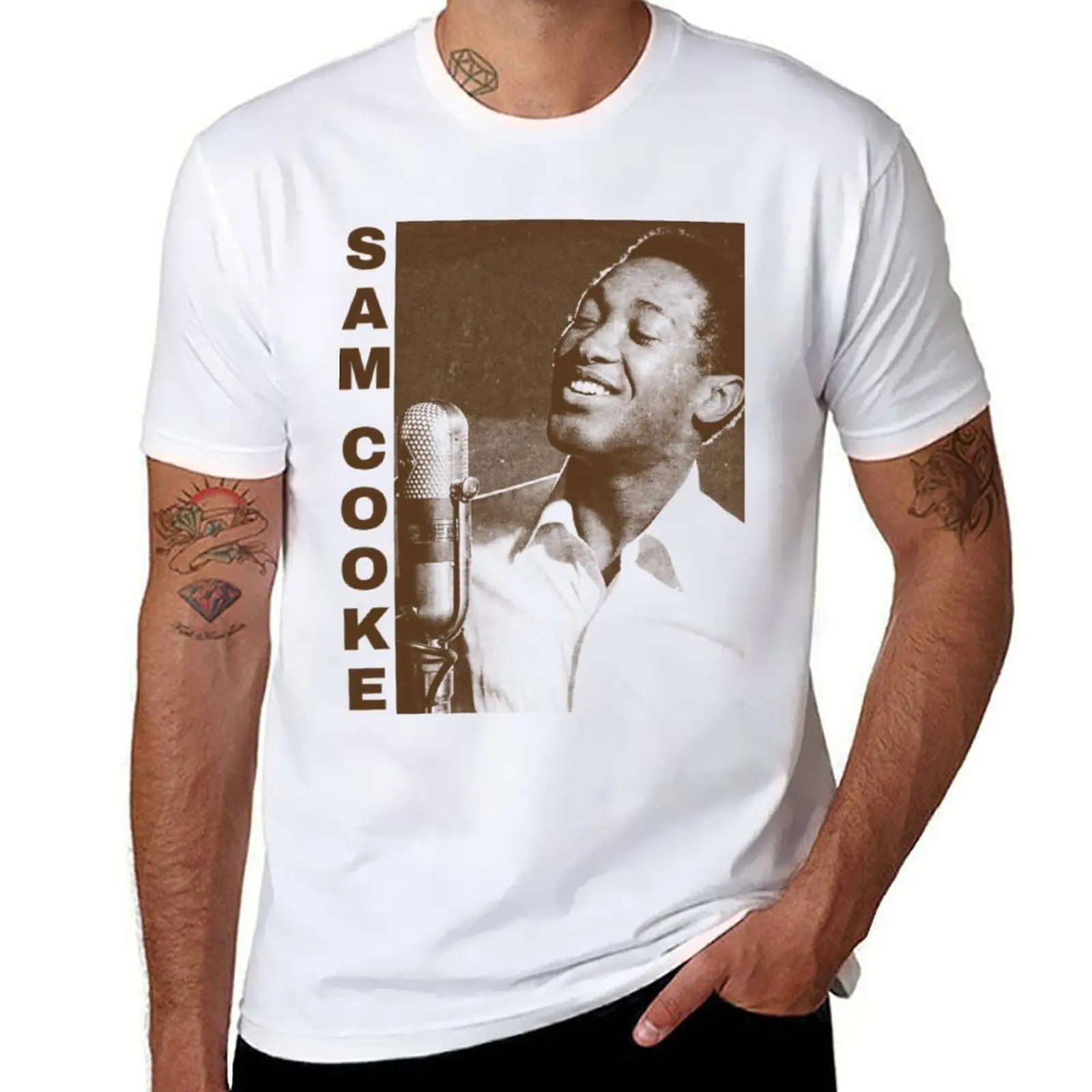 

Sam Cooke T-Shirt t shirts for man slim fit man t shirt summer funny t shirts dark humor T-Shirt