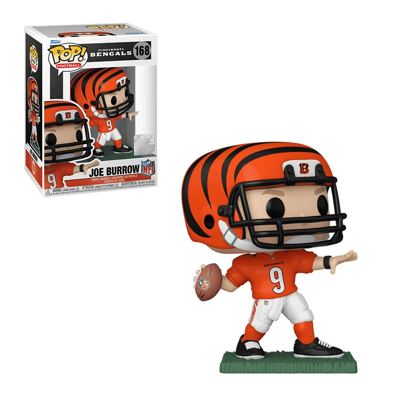 Funko Pop Joe Burrow Model Figure Rugby Athlete Boys Room Table Ornament Car Accessory Dolls Collect Kids Birthday Gifts