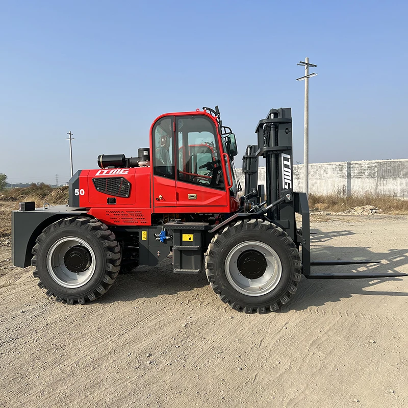 4 Wheel Drive Off Road Lifting Truck Articulated All Rough Terrain Forklift for Sale High Load Capacity Industrial Forklift