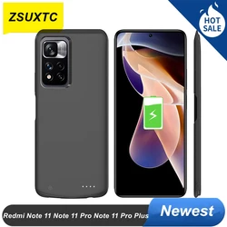 6800Mah For Xiaomi Redmi Note 11 Battery Case Note11 Pro Phone Case Redmi Note 11 Pro Plus Battery Charger Case Power Bank Cover