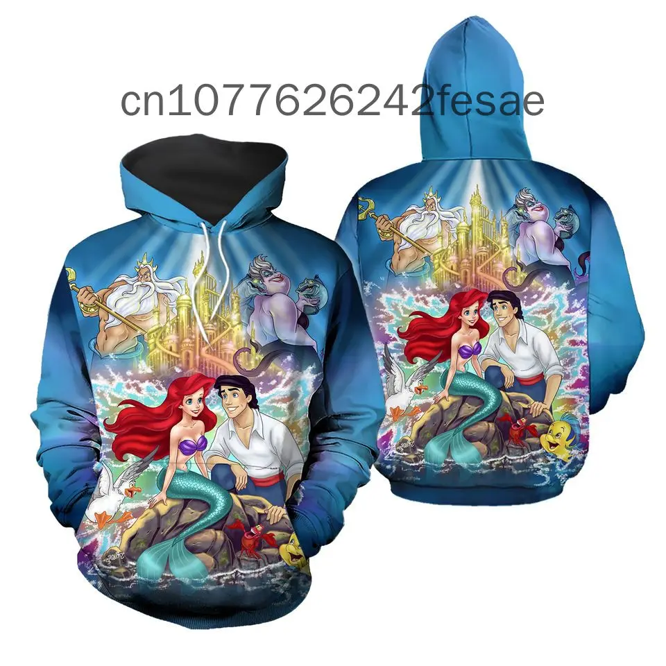 The Little Mermaid Ariel Princess And Her Prince Disney Hoodie