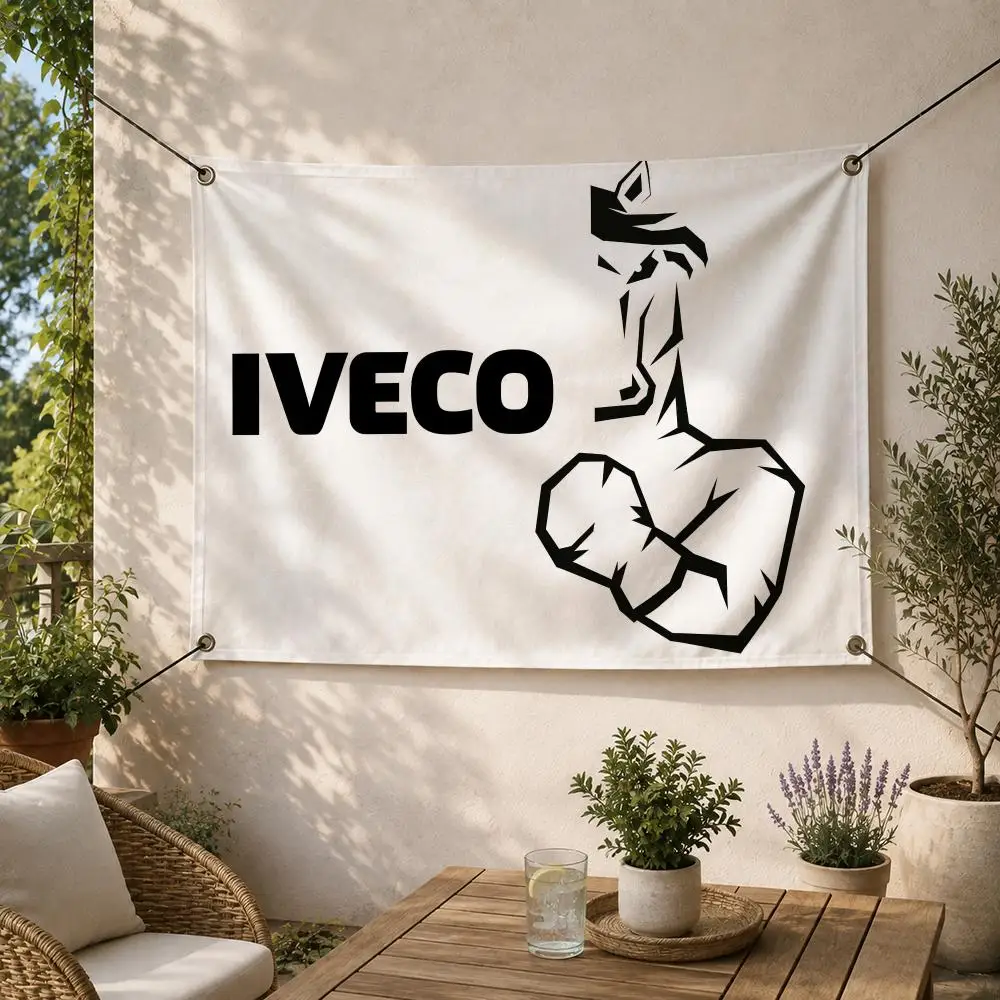 Brand Popular Premium Classic Iveco Flags Decorative Flag Banner for Outdoor Garden Yard Camping Party Home Wall Hanging Decor
