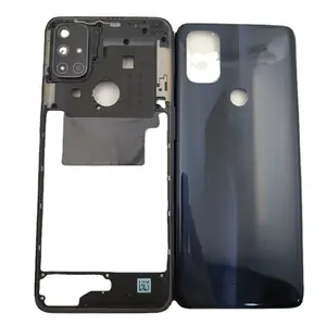 Bilashmart OnePlus Nord N10 5G BE2025 Phone Housing Middle Frame+Battery Back Cover Case Panel Lid Rear Door+ Camera Lens +Logo