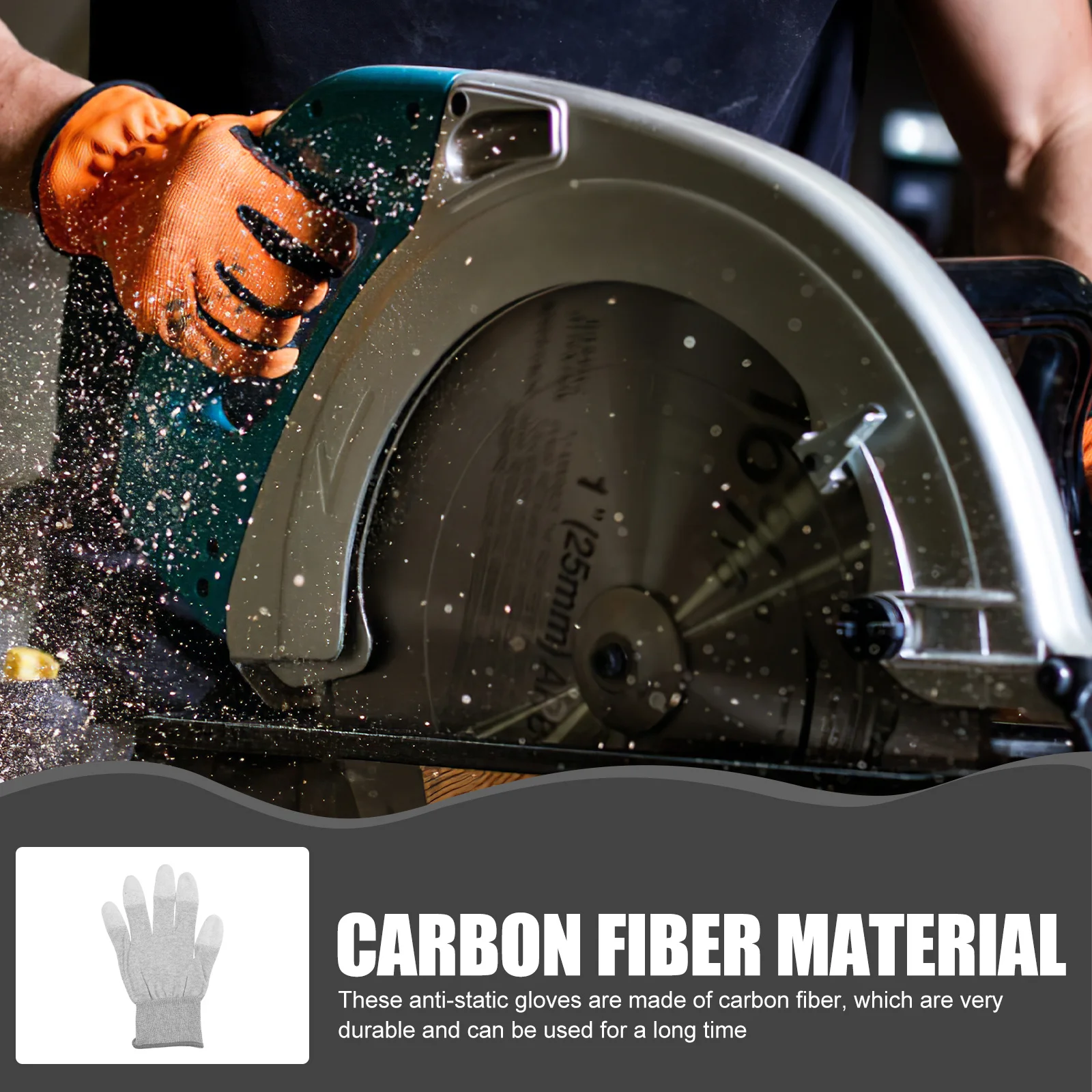 

5pcs Anti Static Premium Protective Work Gloves Non-Slip Fingertip Coated Gloves For Electronics Assembly Pc Building Circuit