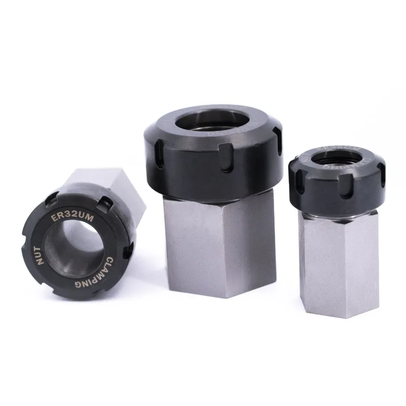 High quality Square ER25 ER32 ER40 Block Hard Steel Hex ER Collet Chuck Seat For CNC Lathe Engraving Cutting Machine Tool holder