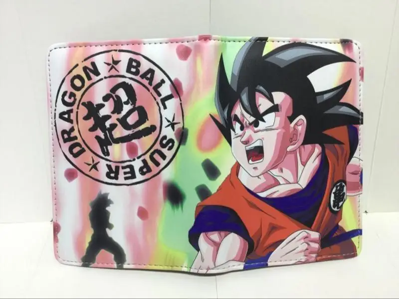 PU Passport Holder Dragon Ball Z Son Goku Ticket Passport Covers Travel Passport Protective Cover Id Holder Travel Accessories