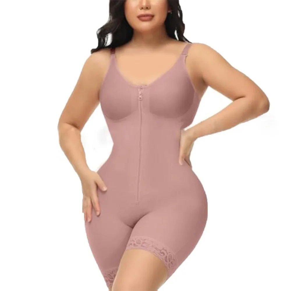 

Zipper Style Postpartum Body Shaper Underwear Push Up Slimming Shapewear Butt Lifting Belly Contracting Tummy Control Jumpsuits