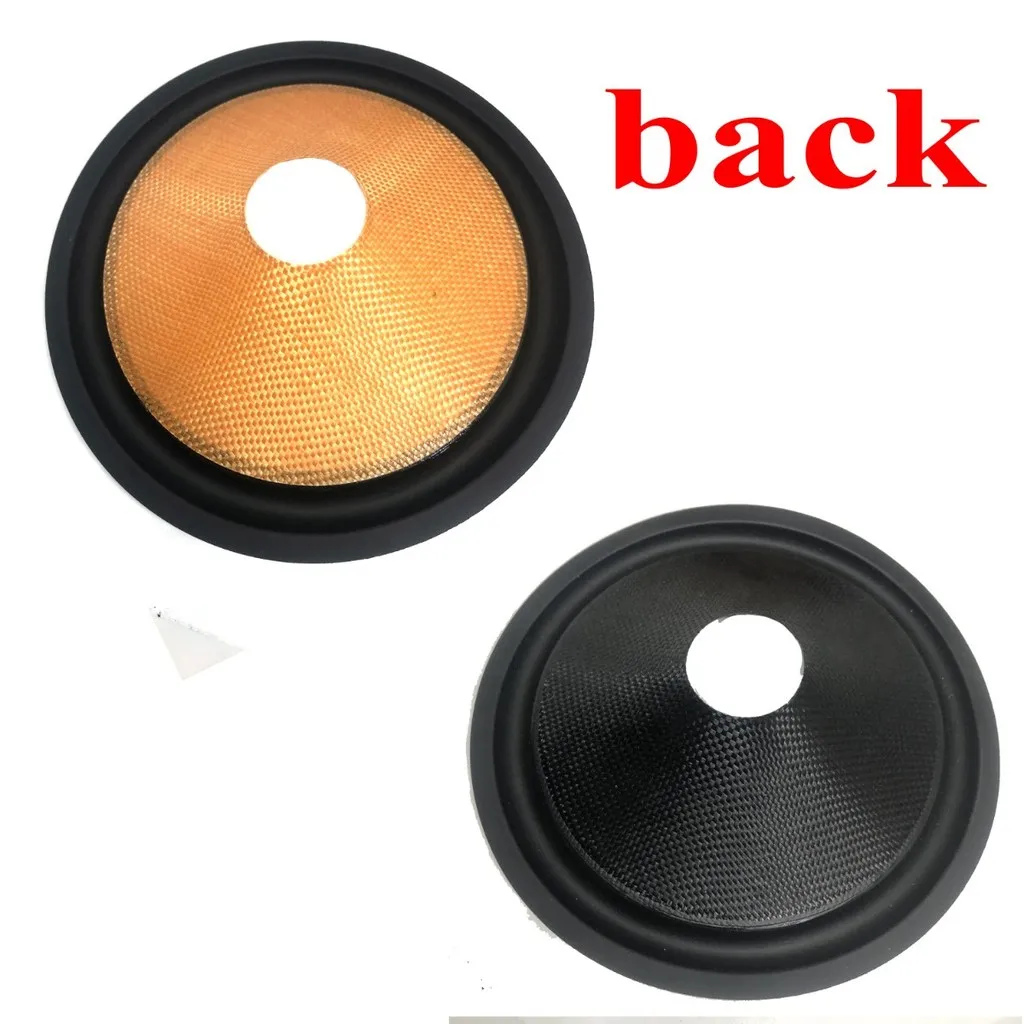 1pcs 3 4 5 6.5 8 inch Fiberglass Speaker Basin Rubber Edge Braided dust Cap Fiberglass basin woven rubber edge horn - view 4