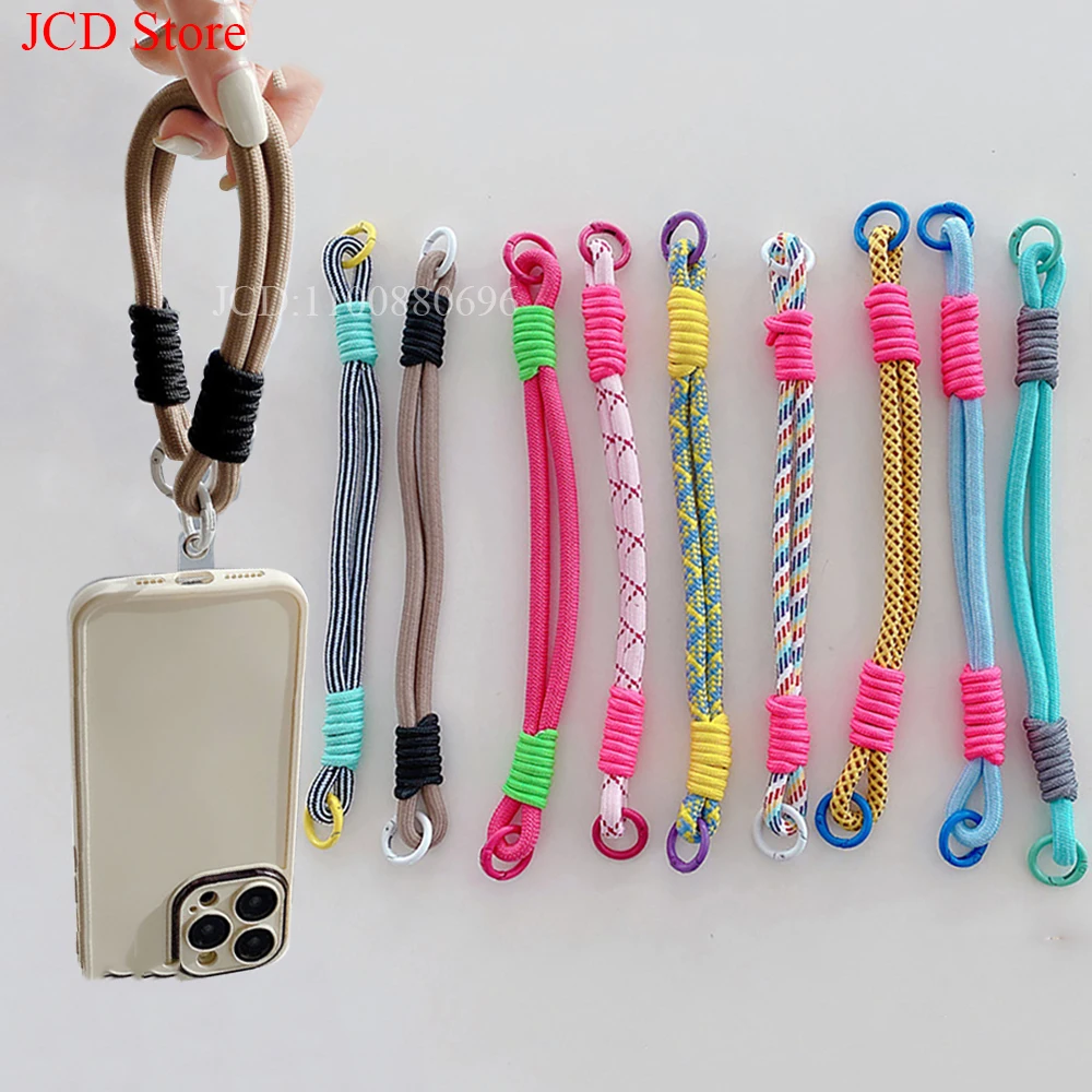 الأشرطة الهاتف المحمول شنقا الحبل الهاتف المحمول الحبل قصيرة شريط للرسغ سحر مكافحة خسر سلسلة للنساء المفاتيح