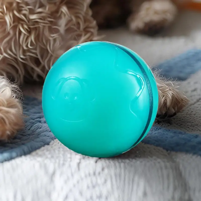 Boule mobile pour chiens, jouet électronique pour chien, aste, automatique, rebondissant, électrique, avec sons et lumières