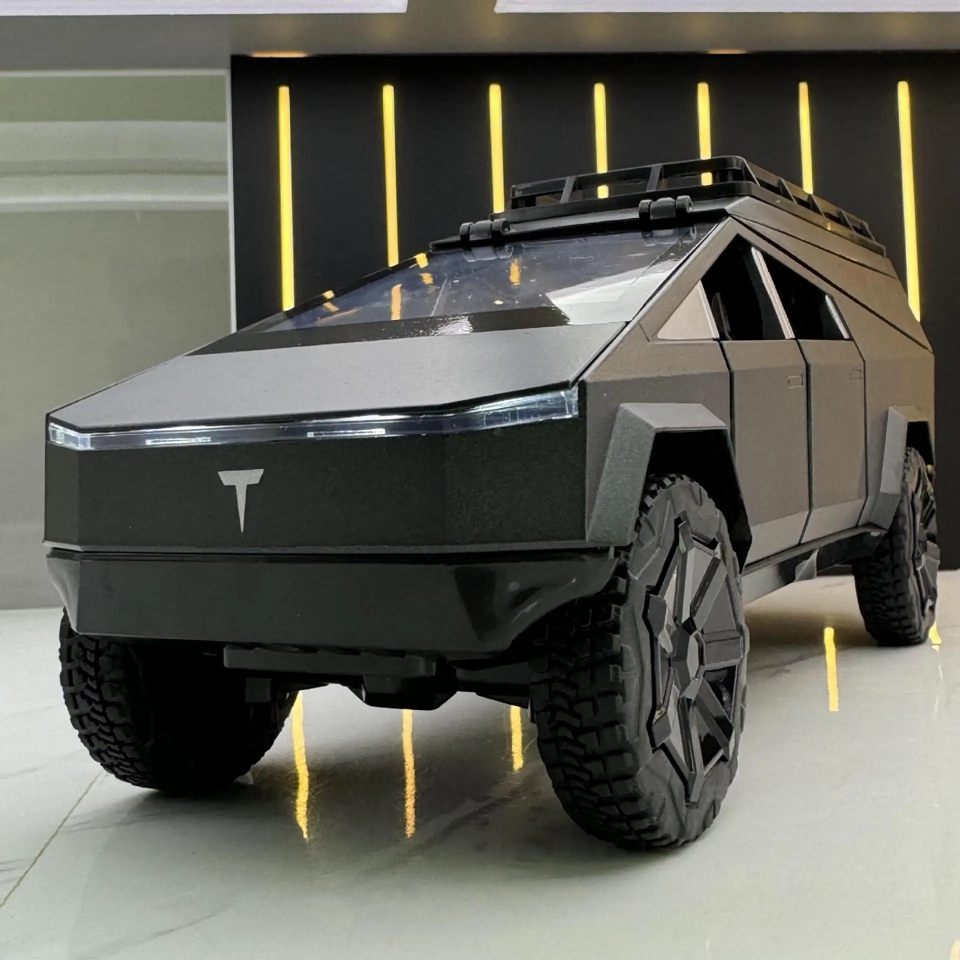 

New Howdy Alloy Car Model 1:24 Special Pickup Camper RV Pull Back Toy Car Music Model Ornament