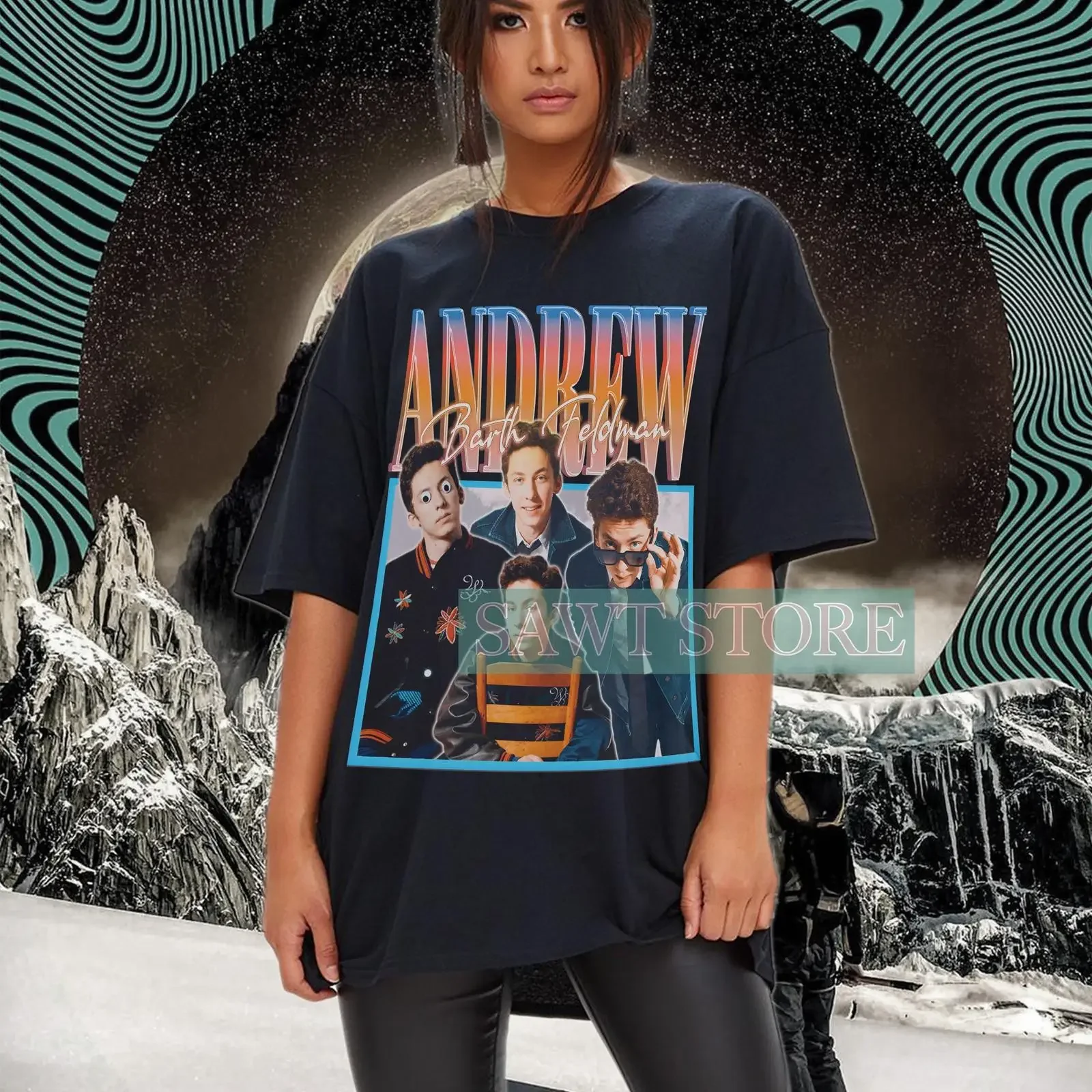 Vintage 90s Andrew Barth Feldman Homage T Shirt Retro Fan Casual  vintage Washed Stylish streetwear Versatile Soft graphic
