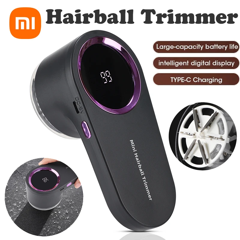 Xiaomi Portable Home Electric Hairball Trimmer LED Display Rechargeable Lint Remover For Clothing Fuzz Pellet Removing Machine