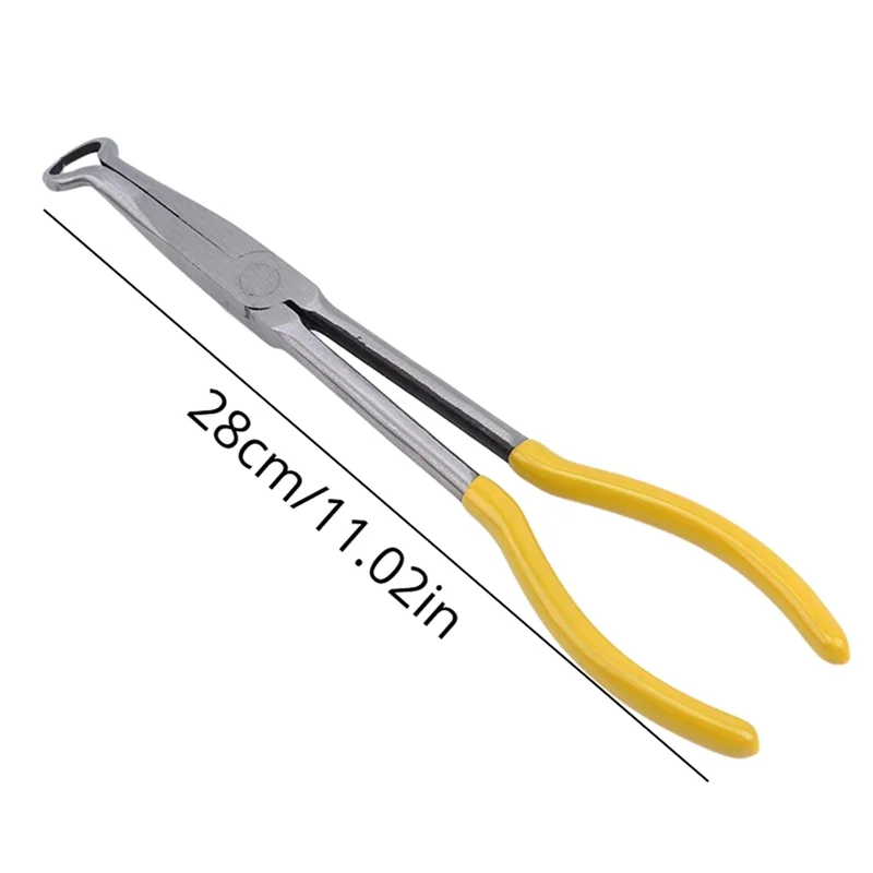 Alicate de vela de ignição de longo alcance AAAN-Premium-ferramenta de manutenção de motor Design de nariz de anel seguro, alças antiderrapantes", tamanho 11""