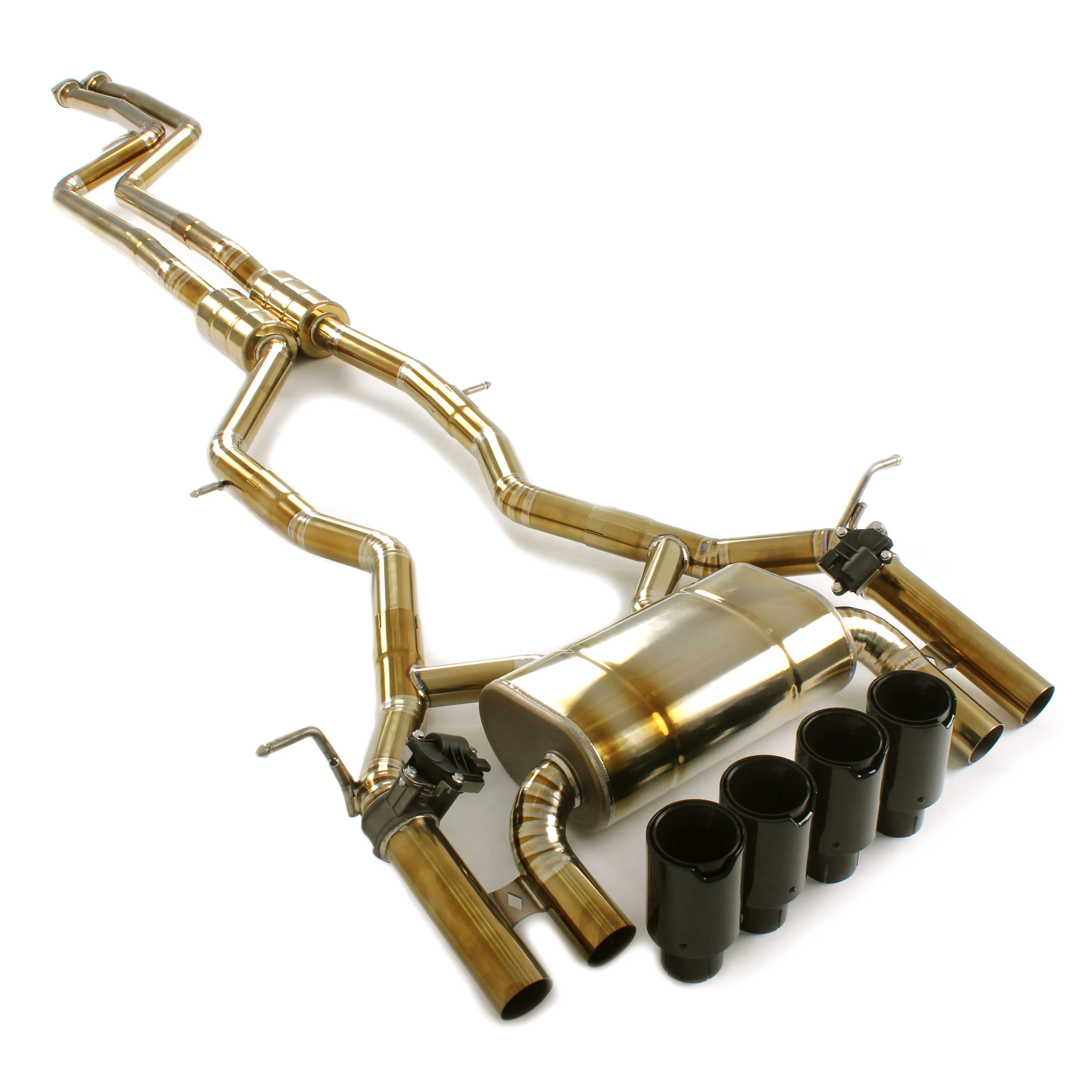 Burning Gold Custom Catback For Bmw M3 M4 F80 F82 Exhaust Pipe System