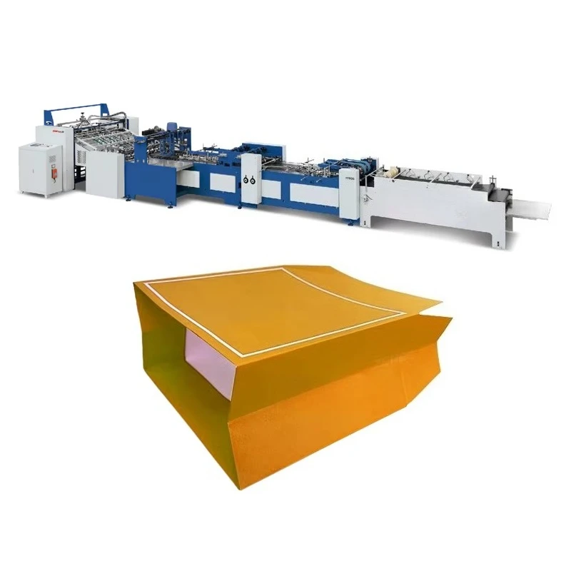 Semi Automatic Sheet Fed Paper Bag Making Machine | Kraft Paper Bag Manufacturing Equipment